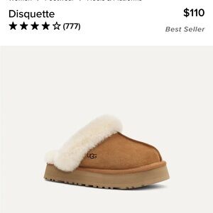 UGG disquette in chestnut